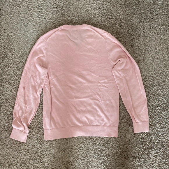 Abercrombie and Fitch Pink V-Neck Sweater - Picture 3 of 3